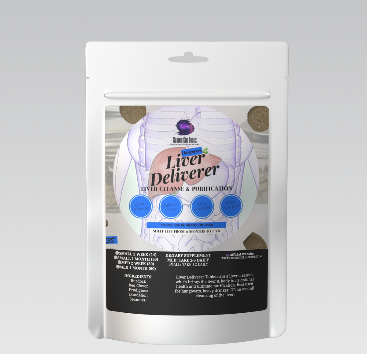 Liver Deliverer Tablets- Liver Cleanse, Best For Heavy Drinkers & Liver Impairment